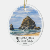 Décoration En Céramique Personalized Haystack Rock Ornament, Custom Oregon (Gauche)