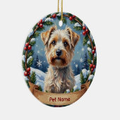 Décoration En Céramique Personalized Maltese Christmas (Droite)