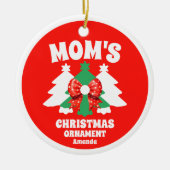 Décoration En Céramique Personalized Mom's Photo Christmas Tree Ornament (Devant)