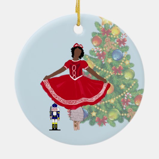 Décoration En Céramique Personalized Nutcracker Ornament - Clara (Dos)