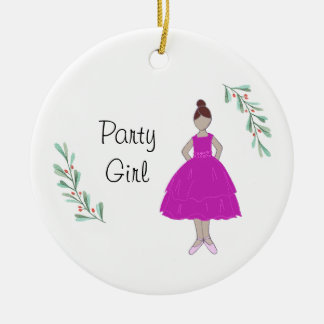 Décoration En Céramique Personalized Nutcracker Party Girl Keepsake