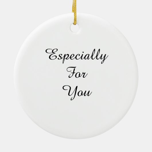 Décoration En Céramique Personalized Ornament with Letter (Dos)