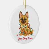 Décoration En Céramique Personalized Pet Christmas Ornament German Shepard (Droite)