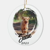 Décoration En Céramique Personalized Pet Lover Gift - Custom Photo & Name (Gauche)