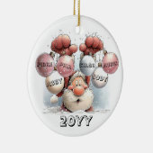 Décoration En Céramique Personalized Santa in Snow Ceramic Ornament  (Droite)