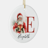 Décoration En Céramique Personalized Santa Ornament – Custom Name Christma (Droite)