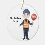 Décoration En Céramique Personalized School Crossing Guard (Gauche)
