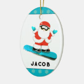 Décoration En Céramique Personalized Snowboarding Snowboarder Collectible  (Gauche)