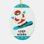 Décoration En Céramique Personalized Snowboarding Snowboarder Collectible  (Dos)