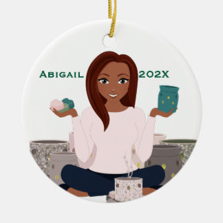 Décoration En Céramique Personalized Wax Warmer Woman Ceramic Ornament