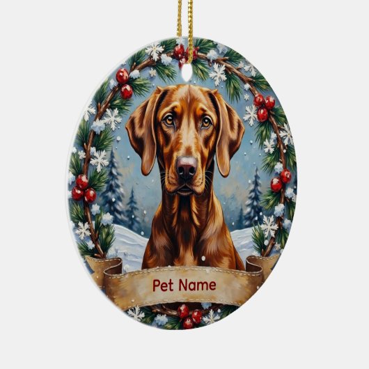 Décoration En Céramique Personalized Weimaraner Christmas (Droite)