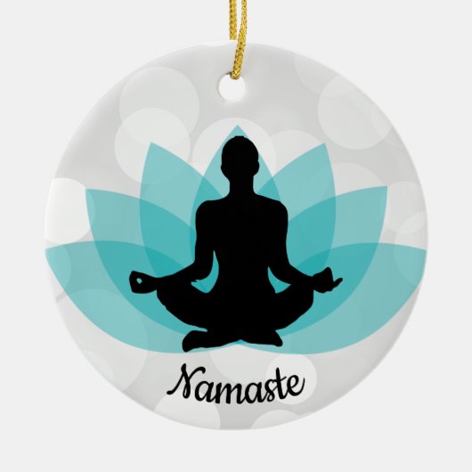 Décoration En Céramique Personalized Yoga Pose Ornament (Devant)