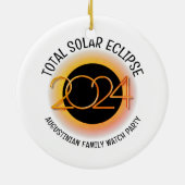 Décoration En Céramique Personnalisable 2024 TOTAL SOLAR ECLIPSE (Dos)
