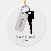 Décoration En Céramique Personnalisation d'une nouvelle conductrice (Dos)