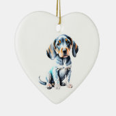 Décoration En Céramique Personnalisé Anglais Français Coonhound Chien Chie (Droite)