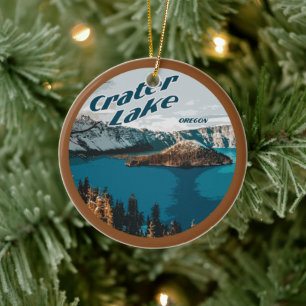 Décoration En Céramique PERSONNALISÉ Crater Lake Oregon