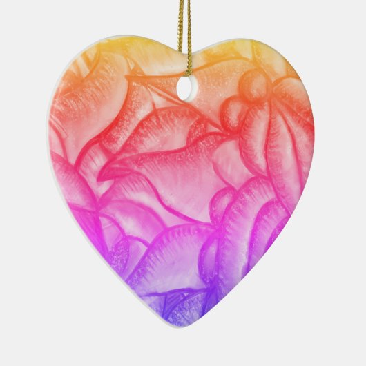 Décoration En Céramique Personnalisé Je t'aime Pendentif du coeur (Droite)