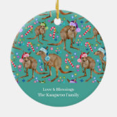 Décoration En Céramique Personnalisé Joli Noël Kangaroo (Dos)