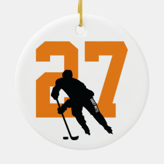 Décoration En Céramique Personnalisé Joueur de hockey personnalisé Numéro