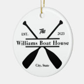 Décoration En Céramique Personnalisé Lac, Rivière ou Maison de bateau (Gauche)