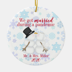Décoration En Céramique Personnalisé Nous Nous Sommes Mariés Pendant Une P