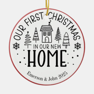Décoration En Céramique Personnalisé Premier Noël Nouveau foyer