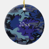 Décoration En Céramique Personnalisé Toujours Mon Héros Camouflage de mari (Dos)