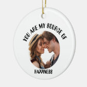 Décoration En Céramique Personnalisé Vous êtes ma source de bonheur Photo (Gauche)