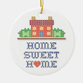 Décoration En Céramique Personnaliser Accueil Sweet Home Ornament (Devant)