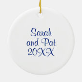 Décoration En Céramique Personnaliser Accueil Sweet Home Ornament (Dos)