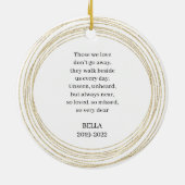 Décoration En Céramique Personnaliser Citation commémorative de la photo d (Dos)