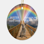 Décoration En Céramique Personnaliser de perte commémorative Rainbow Bridg (Gauche)