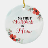 Décoration En Céramique Personnaliser Mon premier Noël en tant que maman (Devant)