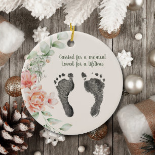 Décoration En Céramique Personnalisez le pied de votre bébé Imprime le tri