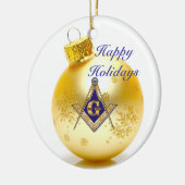 Décoration En Céramique Personnalisez l'emblème maçonnique (Gauche)