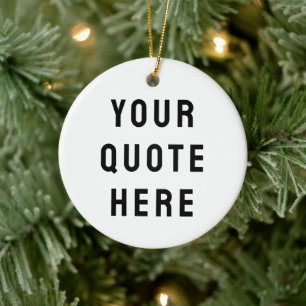 Décoration En Céramique Personnalisez Votre Citation Ici Texte Personnalis