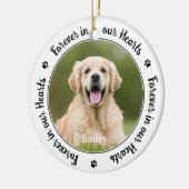 Décoration En Céramique Perte d'animal de compagnie Custom 2 Photo Souveni (Gauche)