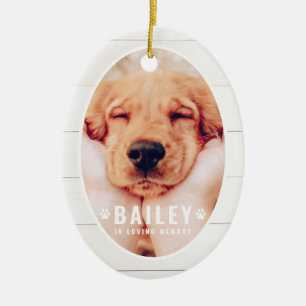 Décoration En Céramique Pet Memorial Country Rustic Paws Photo