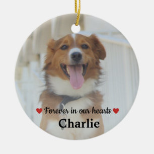 Décoration En Céramique Pet Memorial Pet Loss Keepsake Gift Dog Photo Cera
