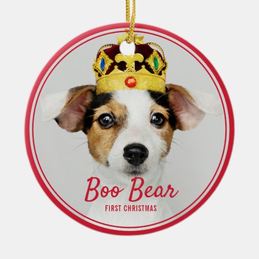 Décoration En Céramique Pet Premier Noël Souvenir Fête (Devant)