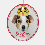 Décoration En Céramique Pet Premier Noël Souvenir Fête (Gauche)