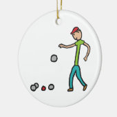 Décoration En Céramique Petanque (Gauche)