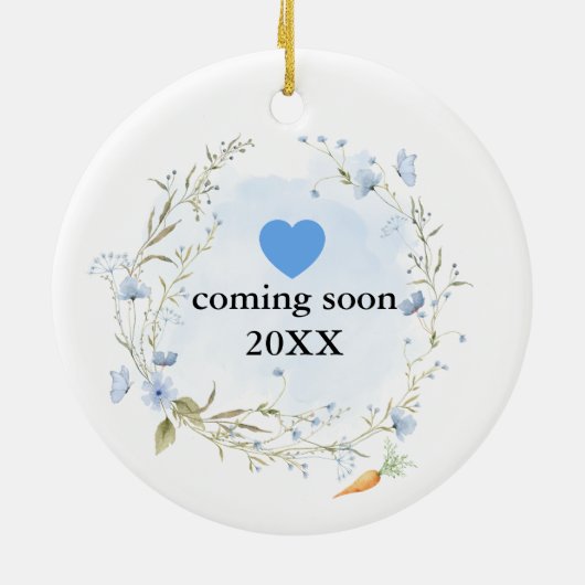 Décoration En Céramique Peter Rabbit Baby Coming Soon (Dos)