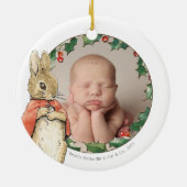 Décoration En Céramique Peter Rabbit - Flopsy | 1ère photo de Noël (Dos)