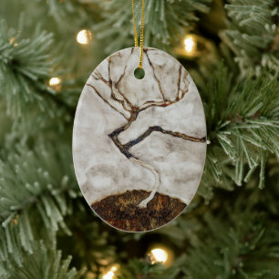 Décoration En Céramique Petit arbre à la fin de l'automne par Egon Schiele