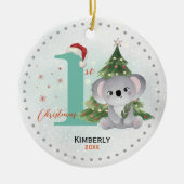 Décoration En Céramique Petit arbre de Noël (Devant)