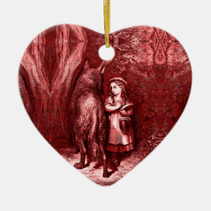 Décoration En Céramique Petit Chaperon rouge
