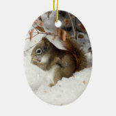 Décoration En Céramique Petit déjeuner d'écureuil (Dos)