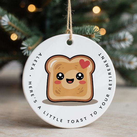 Décoration En Céramique Petit toast personnalisé à votre cadeau de retrait