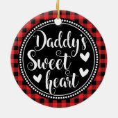 Décoration En Céramique Petite fille de papa, petite fille rouge, pansée (Dos)